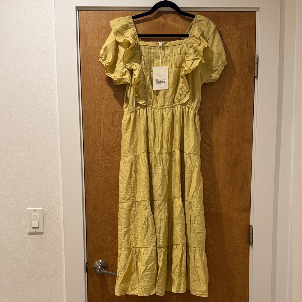 Bohme Yellow Ruffle Dress